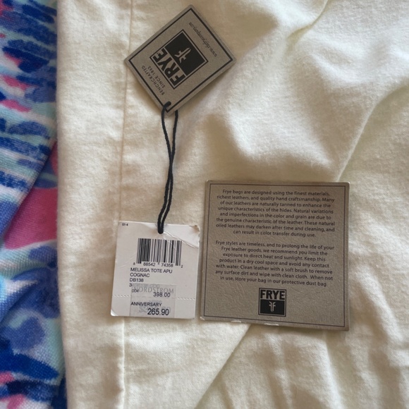 Frye Mellisa tote cognac. Used one time. - Picture 6 of 6